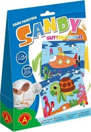Set arti me rërë Alexander Sandy Brokat Turtle and Submarine ALEX, motive breshkë dhe nëndetëse, multingjyrësh