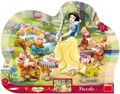 Puzzle me kornizë Borëbardha, 25 pjesë, për kalamaj, shumëngjyrësh