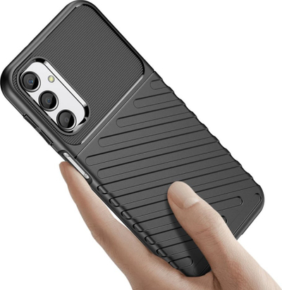 Maskë mbrojtëse Armored Thunder Case për Samsung Galaxy M34, TPU, e zezë