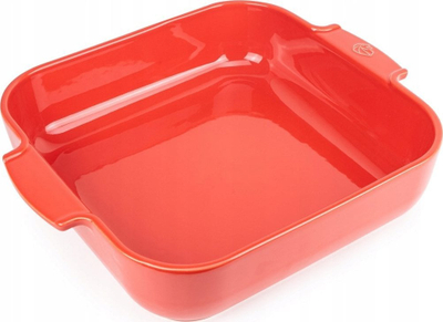 Tepsi katrore qeramike Appolia Square Ceramic Casserole, e kuqe