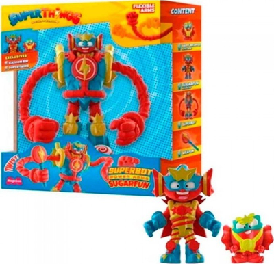 Lodër aksioni SuperThings Superbot Sugarfun, figurë Kazoom Kid, shumëngjyrëshe