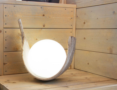 Llambë dekorative LED solare Globo, 2W, 400mm, e bardhë