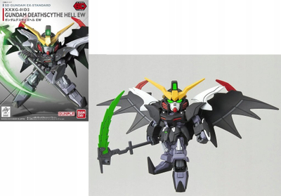 Figurë model Bandai SDEX Gundam Deathscythe Hell EW, GUNPLA, plastike, shumëngjyrëshe