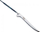 Teh thike Helle Steinbit, çelik inox Sandvik 12C27, Trailing Point, argjend