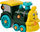 Lodër tren LEAN Toys Lokomotivë DIY, montim me vidhosje, plastike, e gjelbër