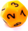 Set zaresh Rebel RPG, mat, 7 copë të verdhë