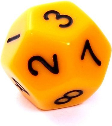 Set zaresh Rebel RPG, mat, 7 copë të verdhë
