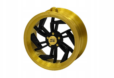 Varëse çelësash Rim 07, 70mm, dekor për Vitin e Ri, ar me të zezë