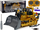Lodër bulldozer me telekomandë R/C 2.4 GHz për kalamoj, e verdhë