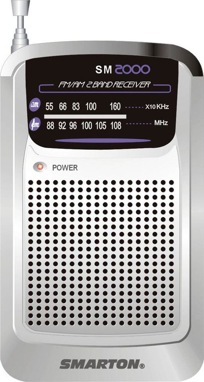 Radio portabël Smarton SM 2000, AM FM, ngjyrë argjendi