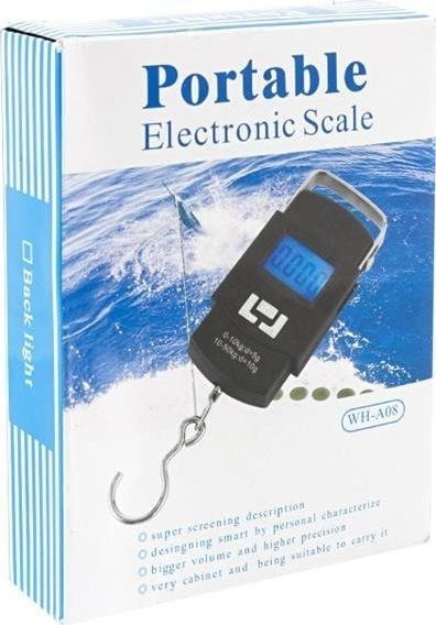 Peshore portative elektronike LJ AG199B, 50 kg, ekran LCD, e zezë
