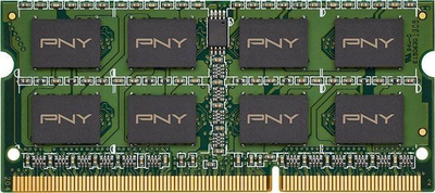 Memorie RAM për laptop PNY PC3-12800, 8GB DDR3 SODIMM, 1600MHz, e gjelbër