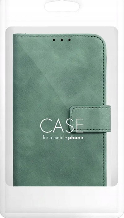 Kllapë telefoni Tender Book Case për Xiaomi Redmi Note 14 4G, tip libër, jeshile