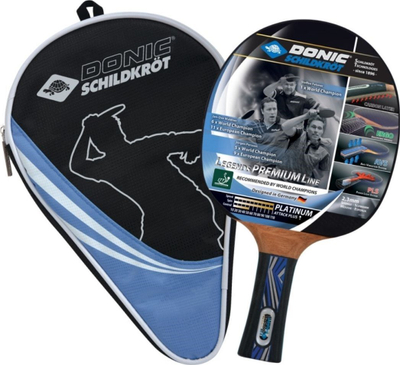 Paletë pingpongu Donic Legends Platinum, karboni, sfungjer 2.3 mm, me çantë mbrojtëse