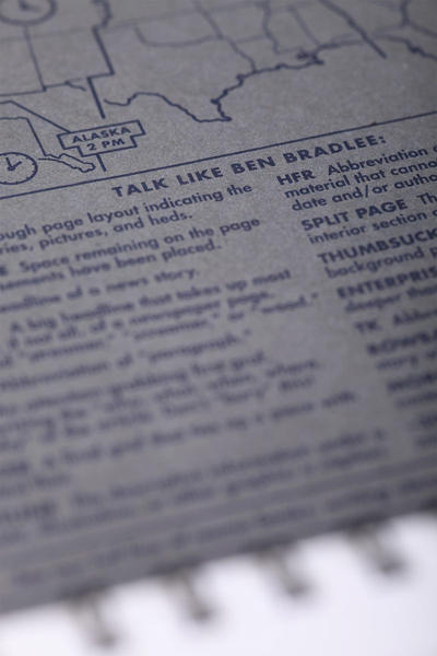 Bllok shënimesh Field Notes Front Page, set 2 copë, format reporter, kafe