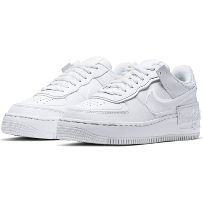Atlete Nike Air Force 1 Shadow, lëkurë, të bardha
