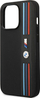 Mbulesë telefoni BMW M Collection për iPhone 14 Pro, lëkurë PU, me tre ngjyra, e zezë