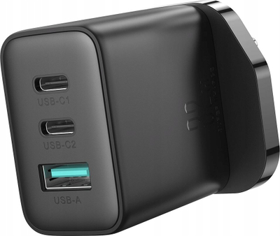 Karikues i shpejtë Joyroom JR-TCF10, 32W, 2x USB-C USB-A, prizë UK, i zi
