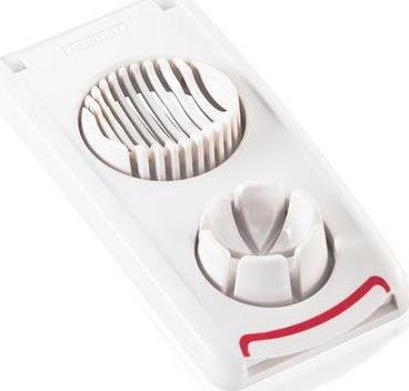 Prerëse veze Leifheit ComfortLine Egg Slicer Combi, tela inoksi, për feta dhe thela, e bardhë