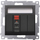 Prizë altoparlanti Kontakt Simon 54 DGL31.01/49, modul i vetëm, 2.5mm², e zezë