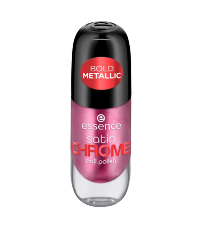 Llak për thonjë Essence Satin Chrome, 03 Meta Maroon, 8 ml