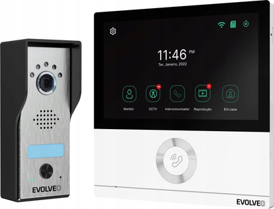 Video interfon EVOLVEO DoorPhone AHD7, 7", WiFi, i bardhë