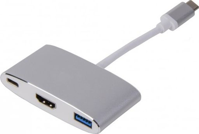 Përshtatës USB-C LMP USBC HDMI 4K, HDMI 4K, USB 3.0, gri