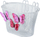 Shportë timoni për biçikletë Basil Jasmin Basket Junior, për kalamaj 12\"-20\", çelik, e bardhë