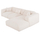 Kënd divan Bricken HM3275.02R, 3 ulëse, 282x160 cm, i bardhë