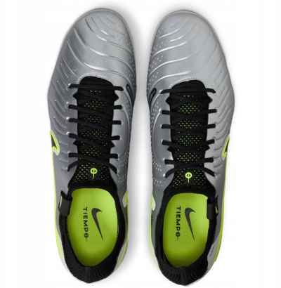 Këpucë futbolli Nike Tiempo Legend 10 Elite AG Pro, për bar sintetik, për burra, ngjyrë argjendi
