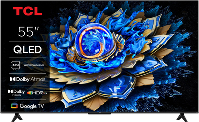 TV QLED TCL 55T69C, 55\", 4K Ultra HD, Smart TV, i zi