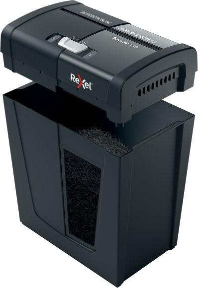 Grirëse letrash Rexel Secure X10, P-4, e zezë