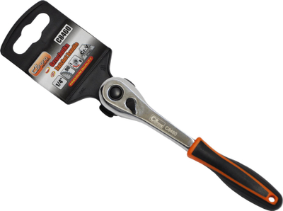 Çelës racë Richmann C8460, 1/4", 90 dhëmbë, zi portokalli