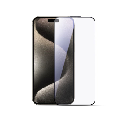 Xham mbrojtës Joyroom JR-MLG0278 për iPhone 15 Plus, tempered glass, me kornizë të zezë