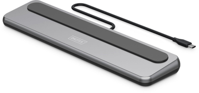 Docking station Digitus USB C 8K, 12 porta, Power Delivery 85W, gri