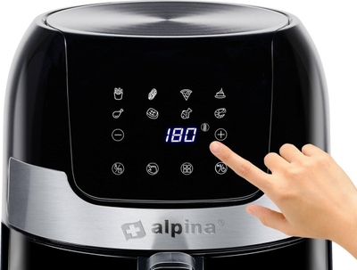Fritezë me ajër Alpina AirFryer, 3.5L, 1400W, e zezë