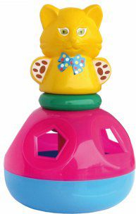 Едукативна играчка Нина Раундис фемили маче 00028, за деца, многубојна