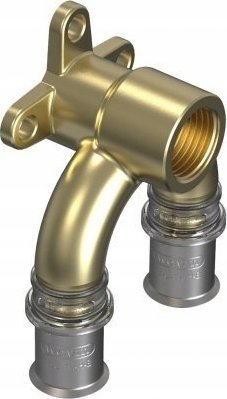 Pjesë lidhëse murale Wavin Tigris M5, 20 mm, 1/2", bronz