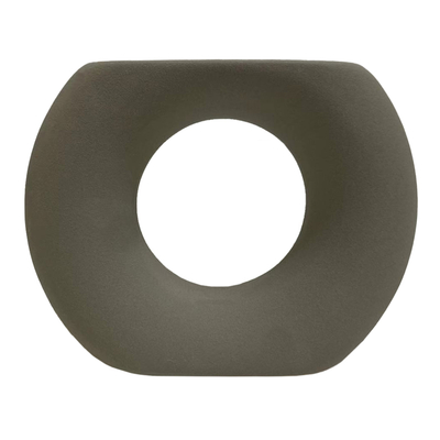 Dekor tavoline qeramike Ellipto 18x6,5x14Hcm (HM4646.03), gri