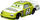 Lodër makinë Disney Pixar Cars, die-cast 1:55, metal, jeshile