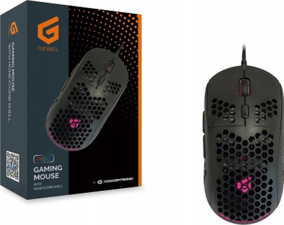 Maus gaming Conceptronic DJEBBEL 6D, 6400 DPI, kabllor, i zi