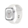 Apple Watch S8 GPS 41mm, Silver Aluminium Case me White Sport Band, Regular