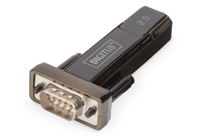 Adapter Digitus DA-70156, USB 2.0 në RS232, i zi