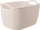 Shportë organizuese plastike me doreza, 35x29x13cm, bezhë