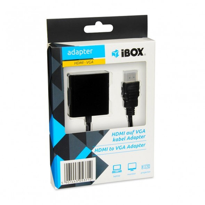 Adapter HDMI në VGA iBOX IAHV01, Full HD, i zi