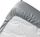 Çarçaf fitted Douceur d'intérieur, 90x190 cm, pambuk organik, gri