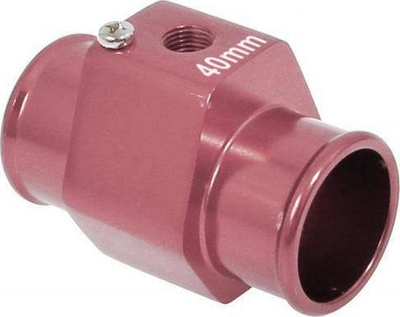 Adapter sensor temperature uji Depo 40mm, 1/8 NPT, metalik