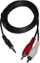 Kabllo Jack 3.5mm - RCA (Cinch) x2, 3m, e zezë
