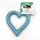 Lodër gome për kafshim Mr. Pretzel Heart, për qen, e kuqe