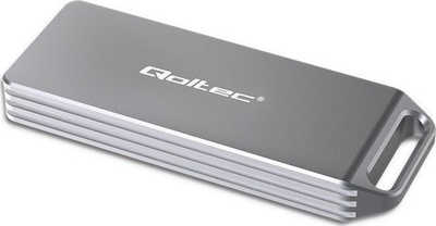 Kuti e jashtme Qoltec Mini për SSD M.2 NVMe, USB 3.1 10Gb/s, alumini, e zezë